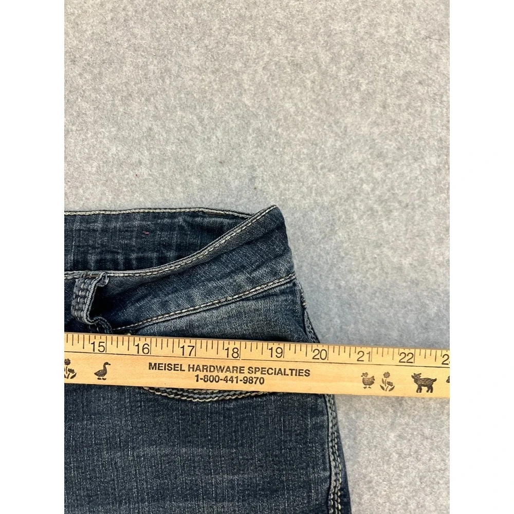 Lane Bryant Slim Bootcut Jeans Women's Plus 18 Blue Medium Wash Y2K Flap Pocket‎
